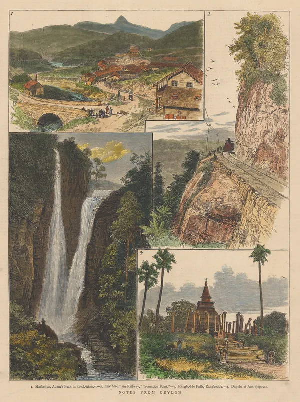 The Graphic Magazine, Sri Lanka - Adam's Peak (Sri Pada), 1881