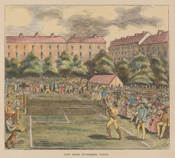 Illustrated Sporting and Dramatic News (ISDN), Tennis - Lawn Tennis Tournament Dublin, 1874