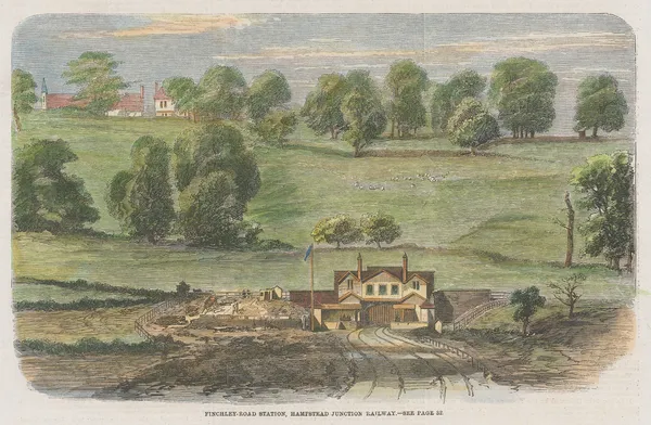 Illustrated London News (ILN), London - Hampstead Junction Railway, 1860