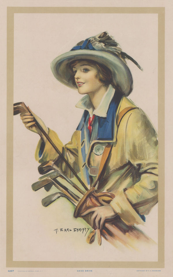 F. Earl Christy, Golf - Portrait, 1910 c.