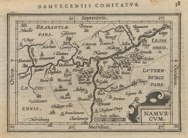 Abraham Ortelius, County of Namur, 1601