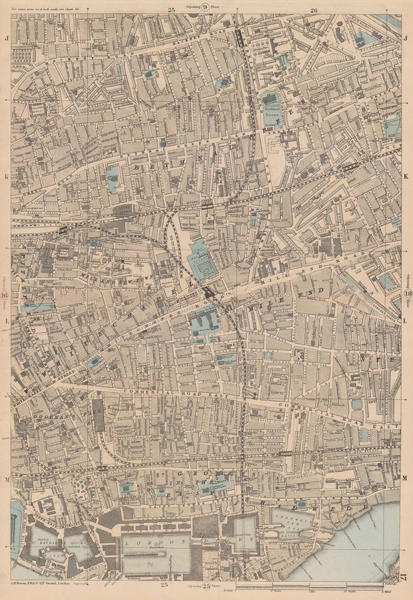 George W. Bacon, Bethnal Green, Shadwell, Mile End & Whitechapel, 1886