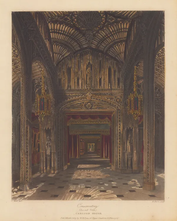 William Henry Pyne, London - Carlton House, 1818