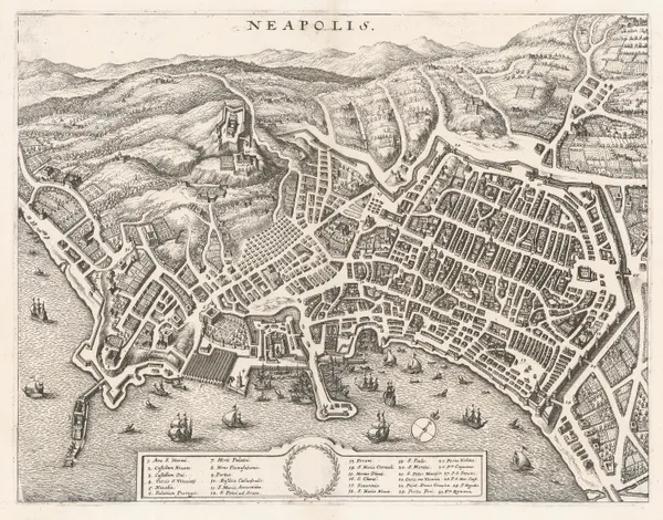 Matthäus Merian, Naples , 1646