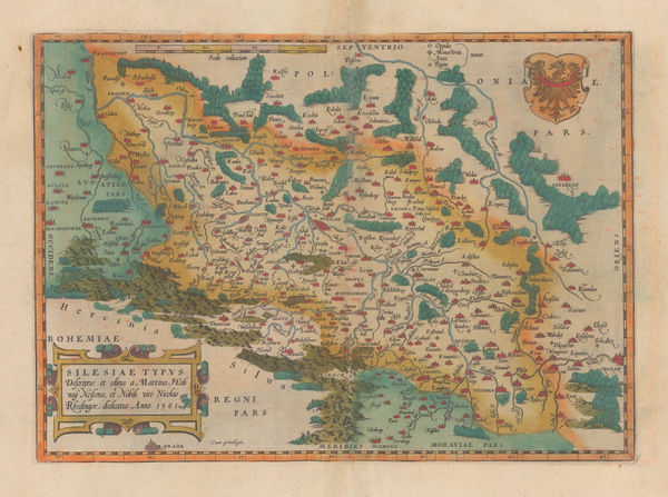 Abraham Ortelius, Silesia, 1592