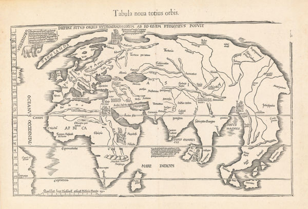 Martin Waldseemüller & Laurent Fries, New Map of the Whole World, 1541