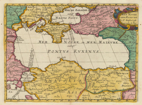 Nicolas & Guillaume Sanson, Black Sea, 1700