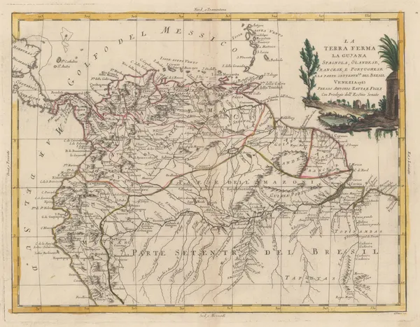 Antonio Zatta, Northern half of South America, 1785
