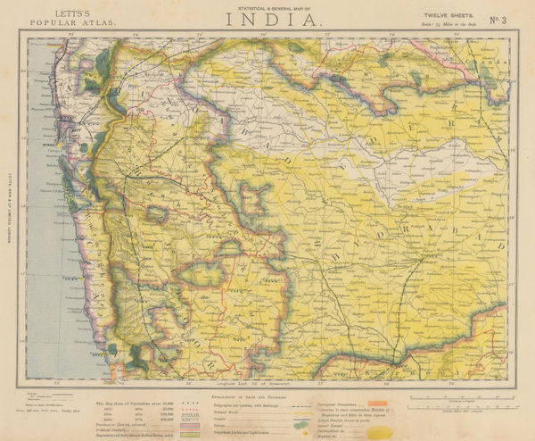 Letts & Son, Southwestern India, 1882