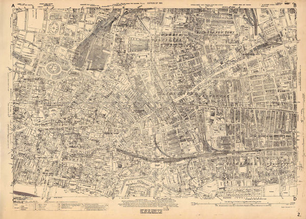 Ordnance Survey, The City of London, Aldgate & Bishopsgate, 1936 c.