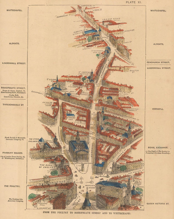 Thomas Sulman, From the Poultry to Bishopsgate Street and to Whitechapel, 1880