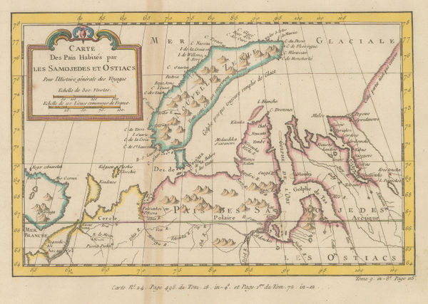 Jacques-Nicolas Bellin, Novaya Zemlya, 1750 c.
