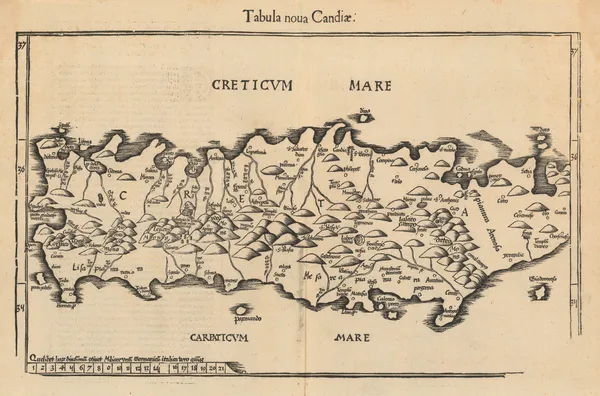 Martin Waldseemüller & Laurent Fries, Crete, 1541