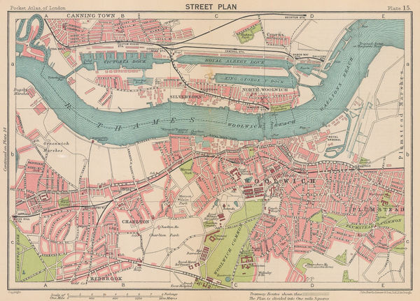 J.G. Bartholomew, Woolwich, Charlton & the Royal Docks, 1926