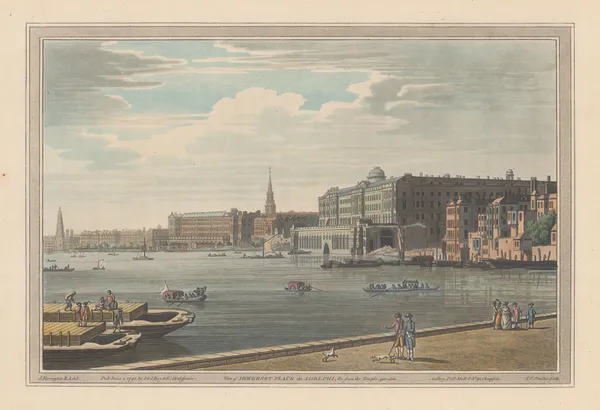 John Boydell, London - Somerset House and the Adelphi Buildings, 1795