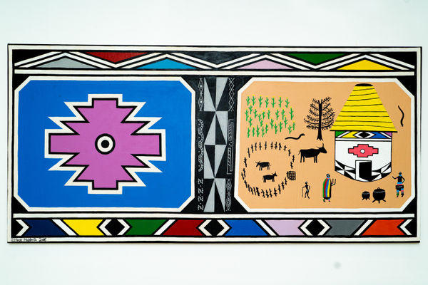 Esther Mahlangu, Ndbele Abstract, 2016
