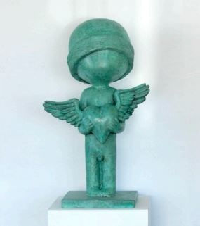 Samuel Allerton, Boy with heart wings, 2024