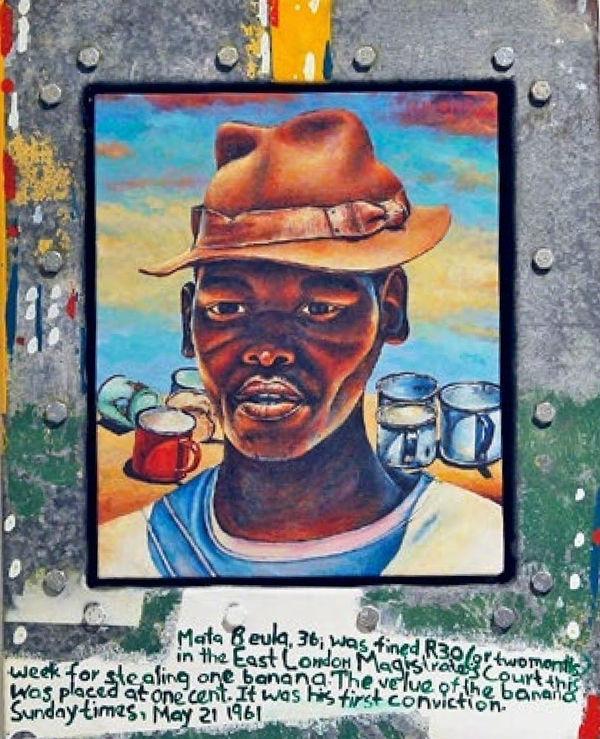 Dr. Willie Bester, James with a brown hat