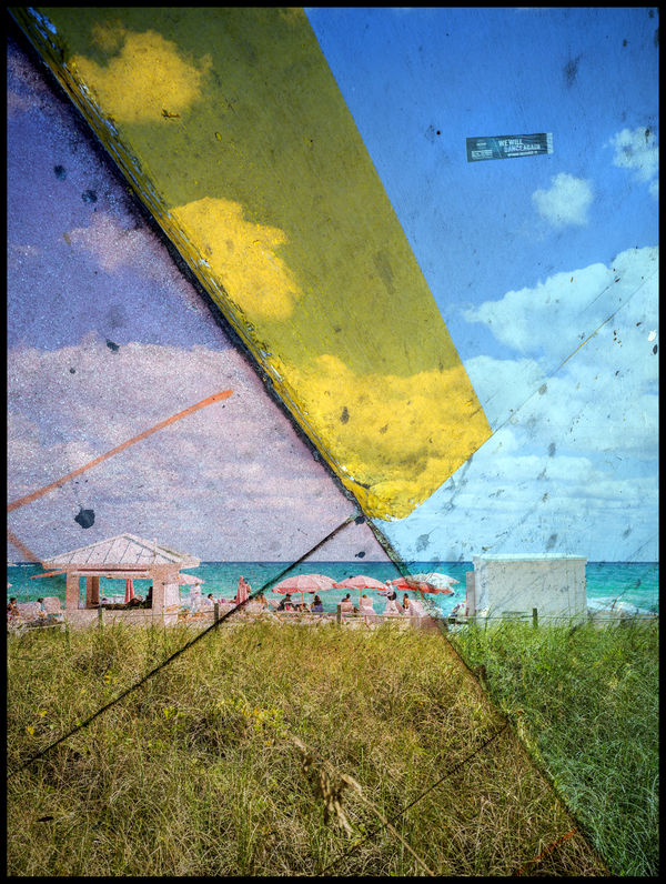 Clint Strydom, Beach Sidewalk, Miami , 2025