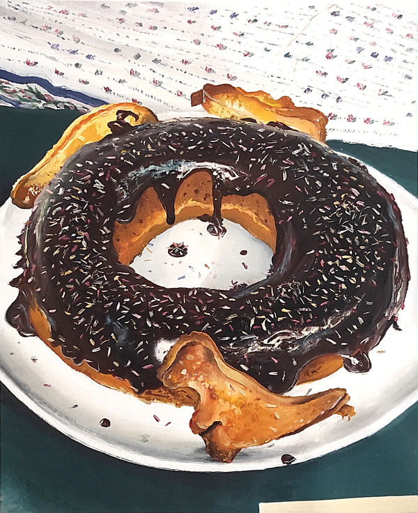 Mireille Blanc, Gâteau anglais Dino, 2021