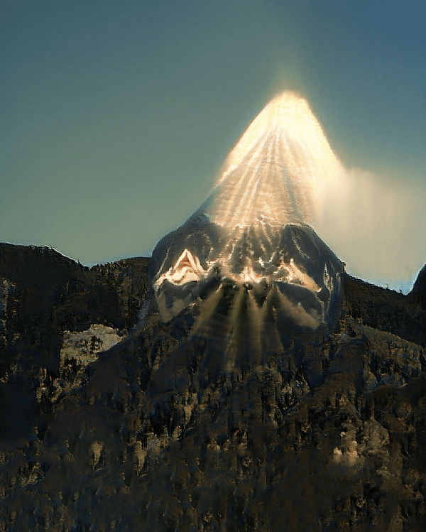 aurèce vettier, a mountain so massive it deflects the rays of the sun at daytime (attempt), 2024