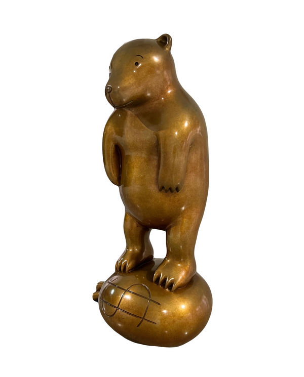 Tom Otterness - Bear on Moneybag, 2009
