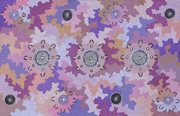 Women collecting wild bush medicine seed by Patsy Ross, 2023