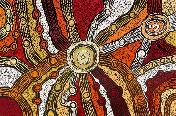 Minyma Malilu by Clarise Tunkin, 2024, acrylic on linen, 60 x 90 cm