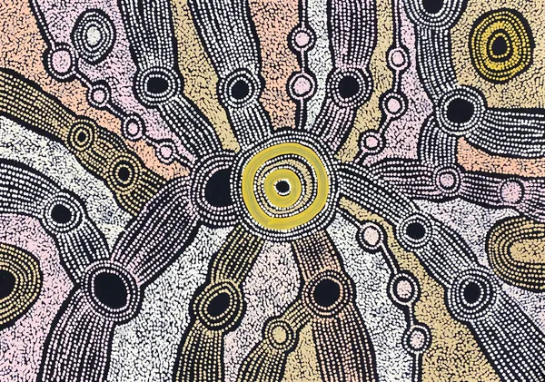 Minyma Malilu by Clarise Tunkin, 2022, acrylic on linen, 60 x 90 cm