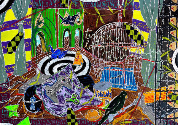 Ana Malta Tempo Lento sem Lamento, 2026 Acrylic and soft pastel on paper 75 x 105 cm