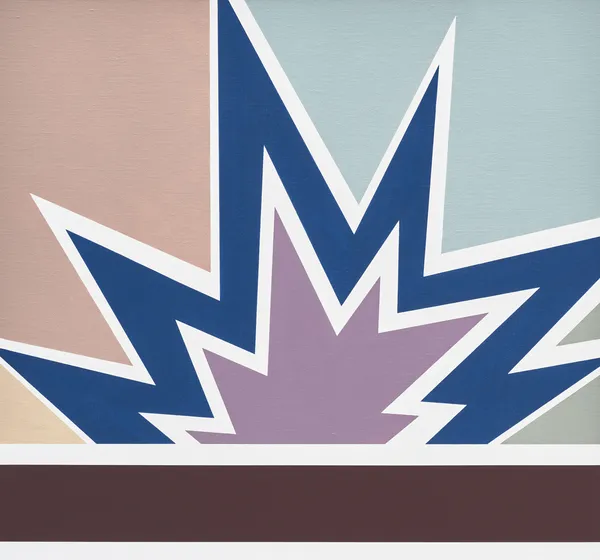 Thomas Wachholz Untitled (ZackZack VI), 2026 70 x 75 cm Acrylic and red phosphorus on canvas