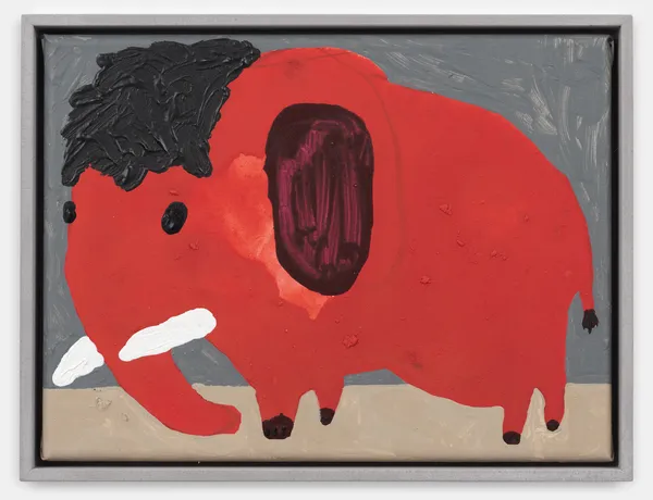Philip Emde RED - Phant ...., 2025 18 x 24 cm Acrylic on canvas