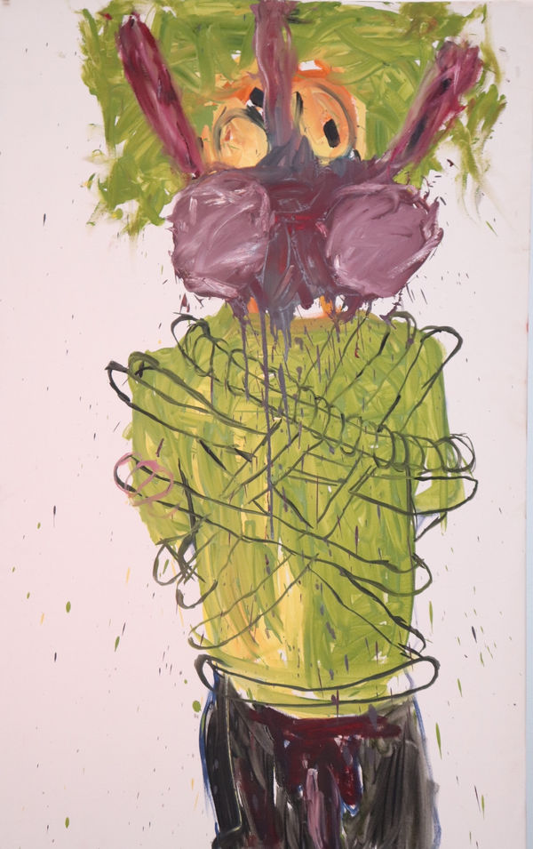 Nyasha Marovatsanga Humiliated, 2019 143 x 90.5 cm Oil paint on canvas