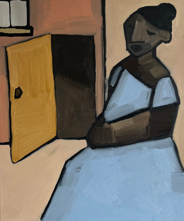 Mmangaliso Nzuza The Possibility of Change, 2023 120 x 100 cm Oil on Canvas