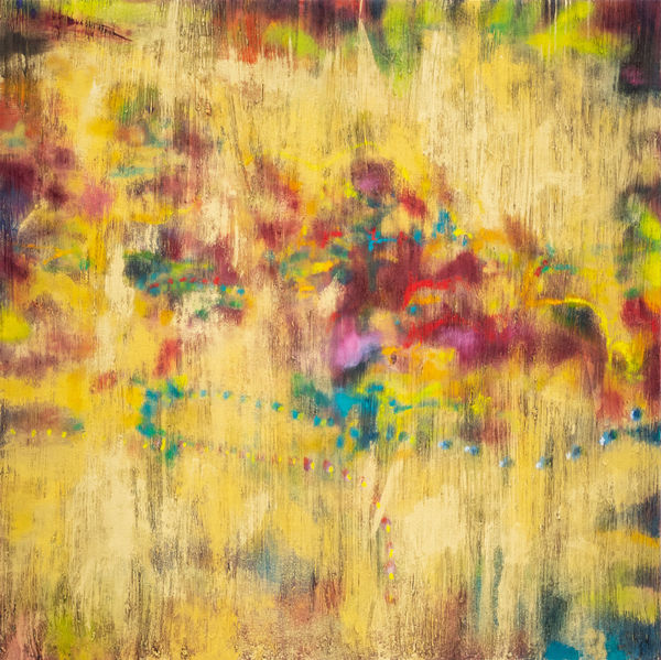 Marco Cingolani Gold Rush, 2023 oil on canvas 100 x 100 cm