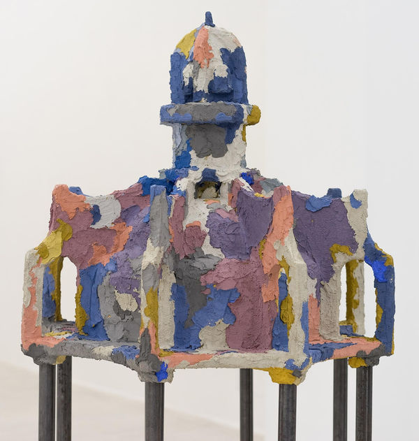 Edoardo Piermattei Patroni, 2017 Colored concrete on wood 64 x 74 x 74 cm