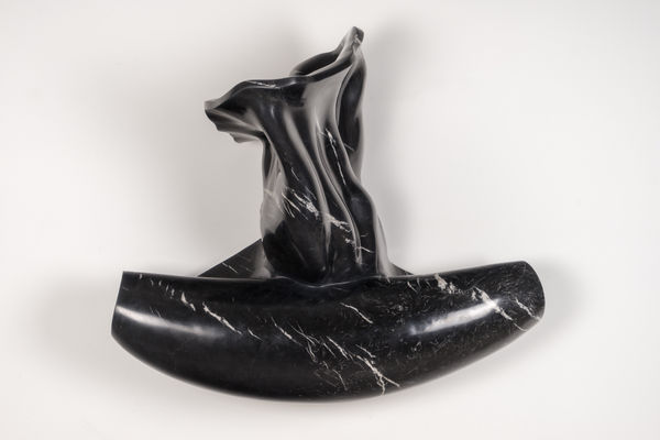 Lynda Benglis Untitled III, 2017-2018 Nero Marquina marble 80 x 100 x 53 cm