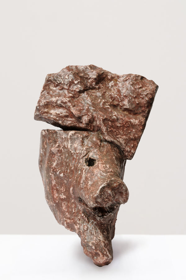 Maggi Hambling Aftermath (Clown Pig), 2013-2014 bronze primed and hand coloured h 34 x w 23 x d 21 cm
