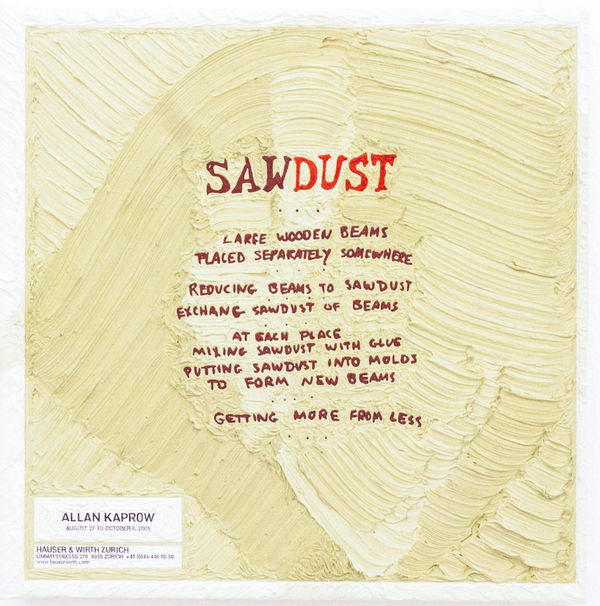 Simon Linke Allan Kaprow at Hauser&Wirth, 2007 oil paint on canvas 26.5 x 26.5 cm