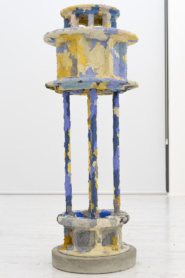 Edoardo Piermattei Patroni, 2017 Colored concrete on wood 110 x 44 x 44 cm