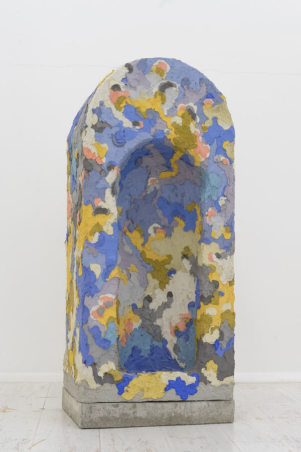 Edoardo Piermattei Patroni, 2017 Colored concrete on wood 79 x 36 x 26.5 cm