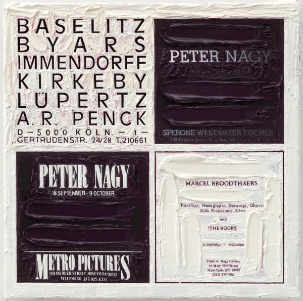 Simon Linke Baselitz, 2017 oil paint on canvas 26.5 x 26.5 cm