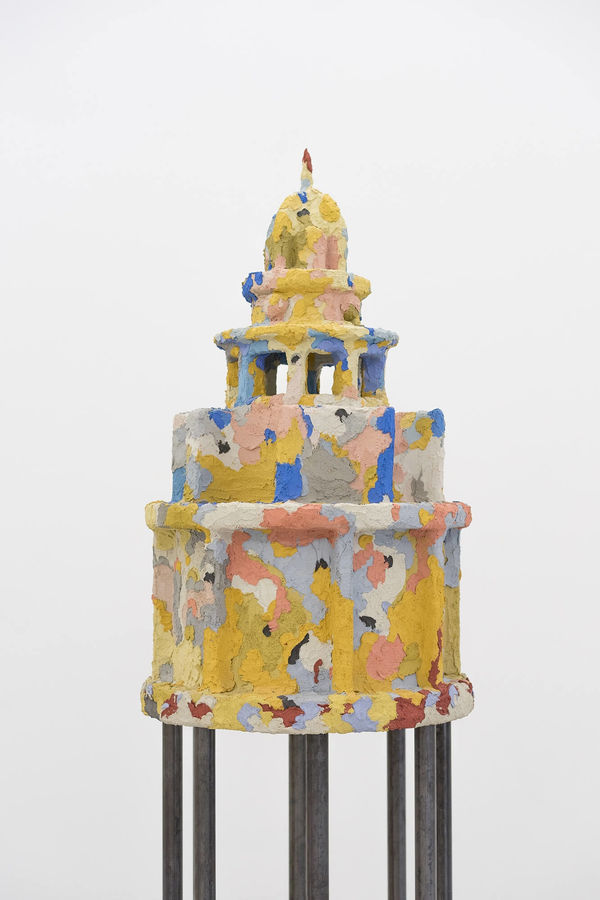 Edoardo Piermattei Patroni, 2017 Colored concrete on wood 89 x 49 cm