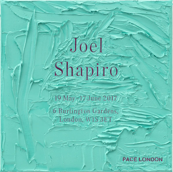 Simon Linke Joel Shapiro at Pace London, 2017 oil paint on canvas 26.5 x 26.5 cm