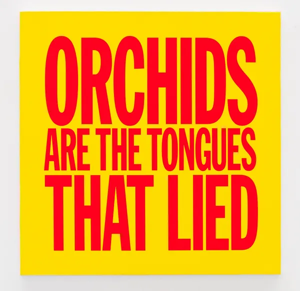 John Giorno, ORCHIDS ARE THE TONGUES THAT LIED, 2017-2023