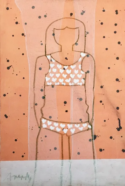 Ania Gonzalez, Bather Series No. 2 (Tangerine), 2017