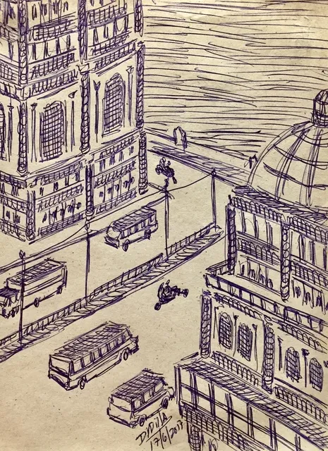 Damian Valdes Dilla, Cityscape No. 7, 2017