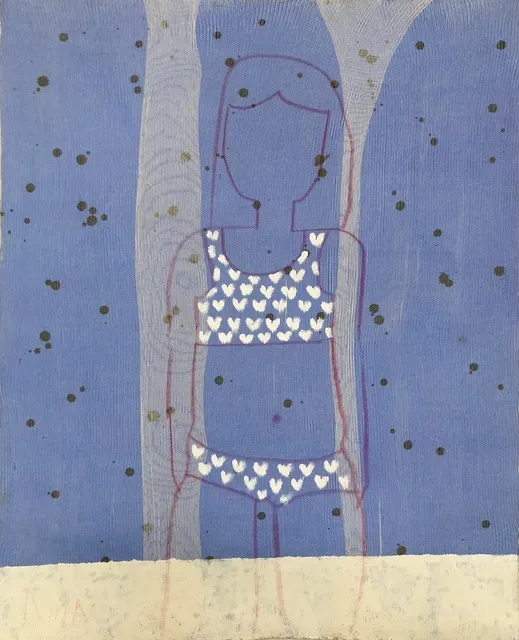 Ania Gonzalez, Bather Series No. 25 (Periwinkle), 2018