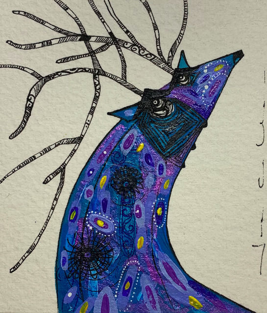 Juan Carlos Vazquez Lima, Blue Deer, 2020