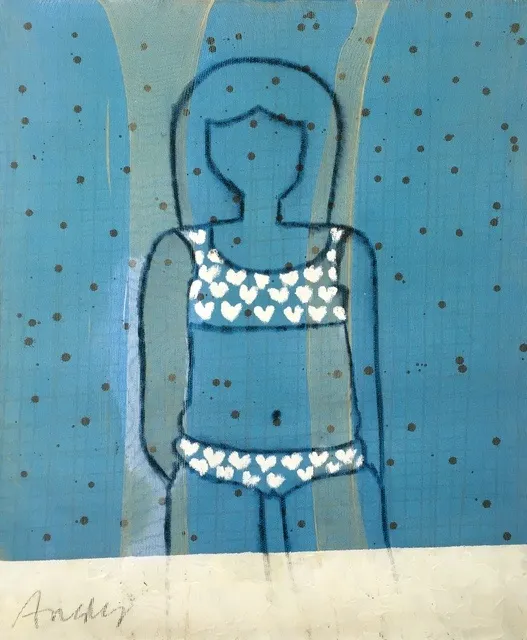 Ania Gonzalez, Bather Series No. 21 (Blue), 2017